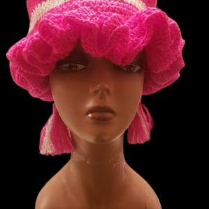 Crochet Bucket hat & earrings